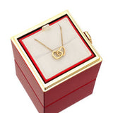 ETERNAL ROSE BOX-W/ENGRAVED NECKLACE & REAL ROSE