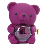 ETERNAL ROSE BEAR -W/ENGRAVED NECKLACE