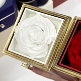 ETERNAL ROSE BOX-W/ENGRAVED NECKLACE & REAL ROSE