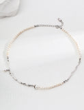 18K Minimalist pearl necklace