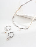 18K Minimalist pearl necklace